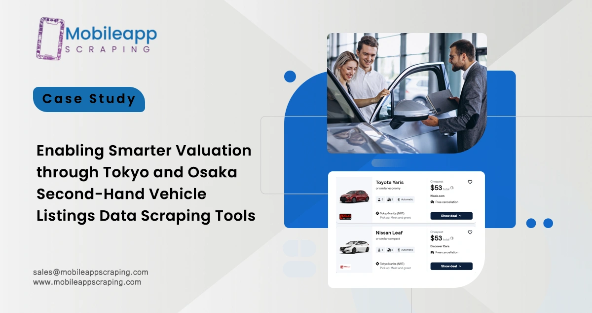 Tokyo and Osaka Second-Hand Vehicle Listings Data Scraping